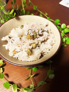 ツタンカーメン豆の豆ごはん-レシピのメイン写真
