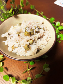 ツタンカーメン豆の豆ごはん-レシピのメイン写真