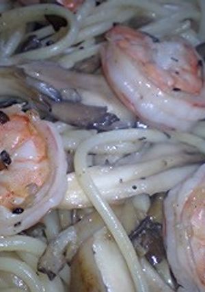 舞茸＆エビの和風パスタ-レシピのメイン写真
