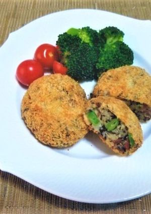 煮物リメイク 松山ひじきのコロッケ-レシピのメイン写真