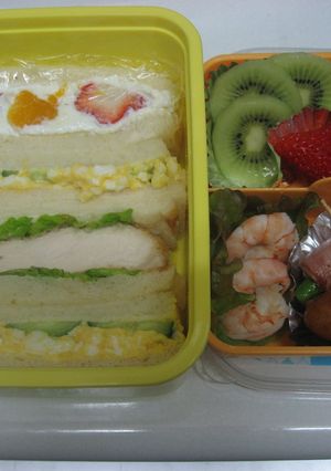 サンドイッチ弁当-レシピのメイン写真