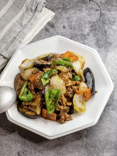 茄子とピーマンの肉味噌炒め-レシピのメイン写真