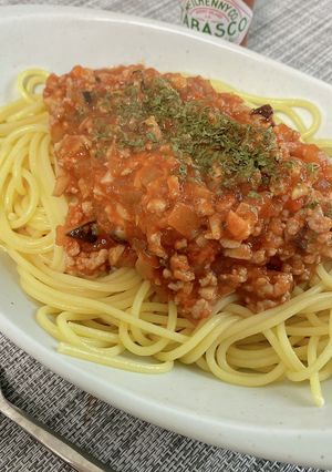 生トマトでミートソースパスタ-レシピのメイン写真