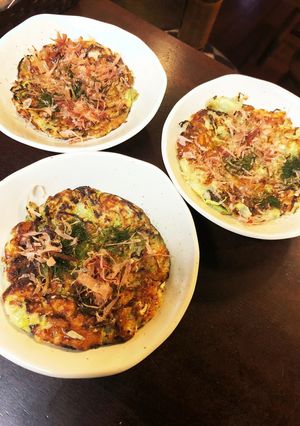 ヘルシー♪たっぷりキャベツとろろ焼き♡-レシピのメイン写真