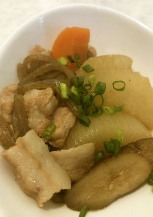 根菜と豚バラの煮物-レシピのメイン写真