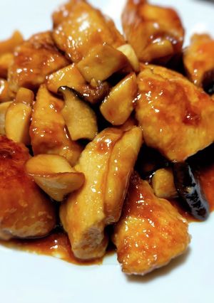 簡単！エリンギと鶏むね肉の生姜照り焼き-レシピのメイン写真