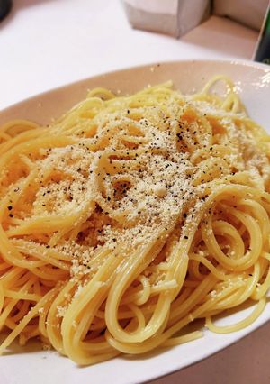 オリーブオイルと塩の具なし素パスタ-レシピのメイン写真