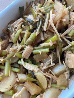 ニンニクの芽入り、大根とエノキの醤油煮-レシピのメイン写真