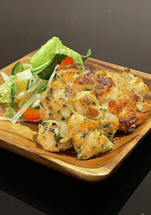 新玉と鶏肉の落とし焼き-レシピのメイン写真