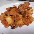 ご飯がすすむ味★豚肉と大根のキムチ炒め