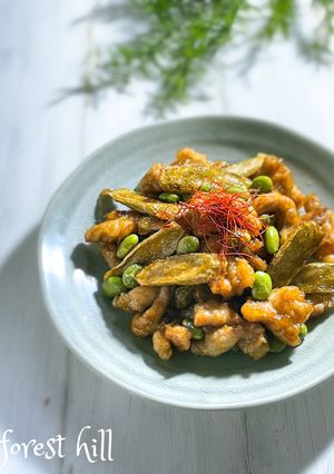 お酢入りでさっぱり『チキンチキンごぼう』-レシピのメイン写真