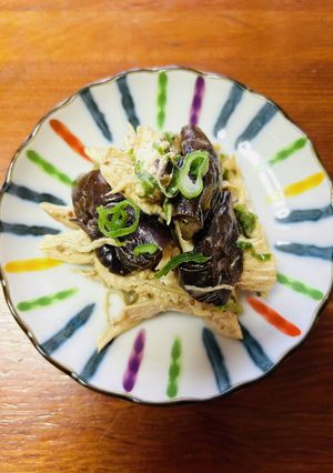 茄子と鶏胸肉の和え物☆わさびだしマヨ-レシピのメイン写真