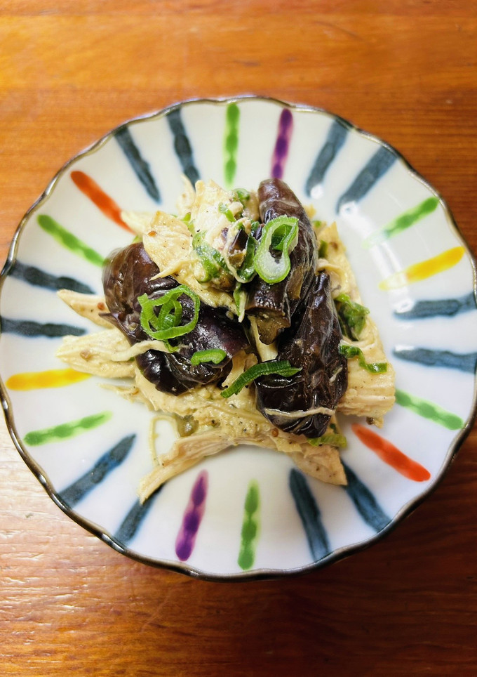 茄子と鶏胸肉の和え物☆わさびだしマヨ-レシピのメイン写真