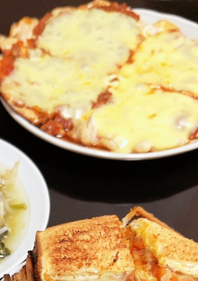 鶏むね肉のピザ風-レシピのメイン写真