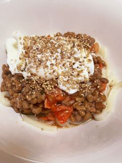 納豆キムチうどん✨-レシピのメイン写真