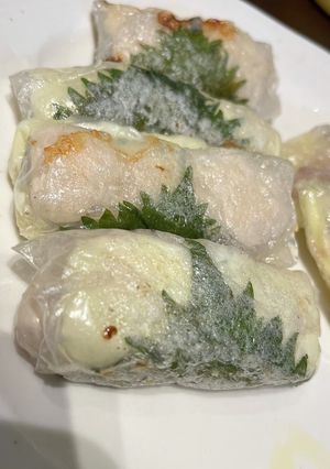 ライスペーパーで！ささみ梅肉大葉チーズ焼-レシピのメイン写真