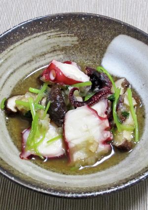 蛸と椎茸のみぞれ和え-レシピのメイン写真