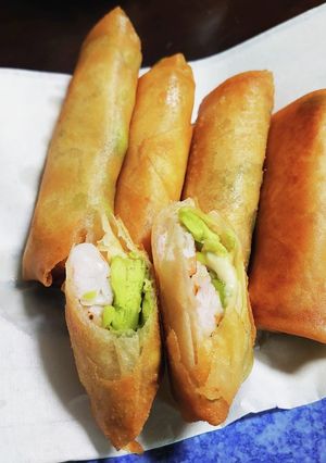 そら豆とエビの春巻き-レシピのメイン写真
