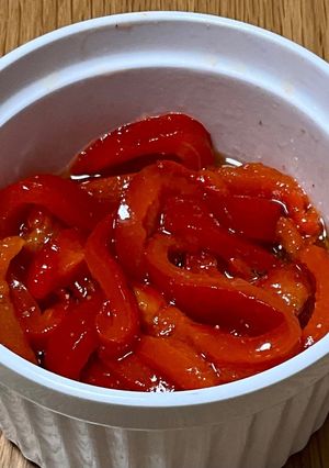 ガス無しキッチンで焼きパプリカのマリネ-レシピのメイン写真