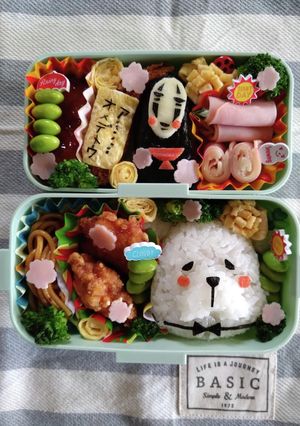 カオナシ＆スパイファミリーボンドキャラ弁-レシピのメイン写真