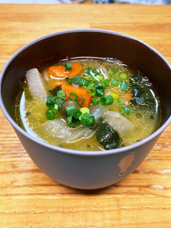 鶏肉の洋風味噌汁-レシピのメイン写真