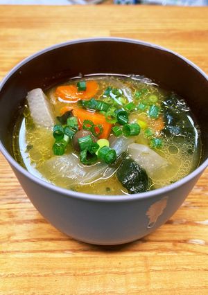 鶏肉の洋風味噌汁-レシピのメイン写真