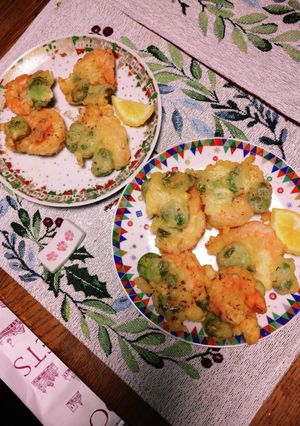 春にも！海老と空豆の天ぷら-レシピのメイン写真