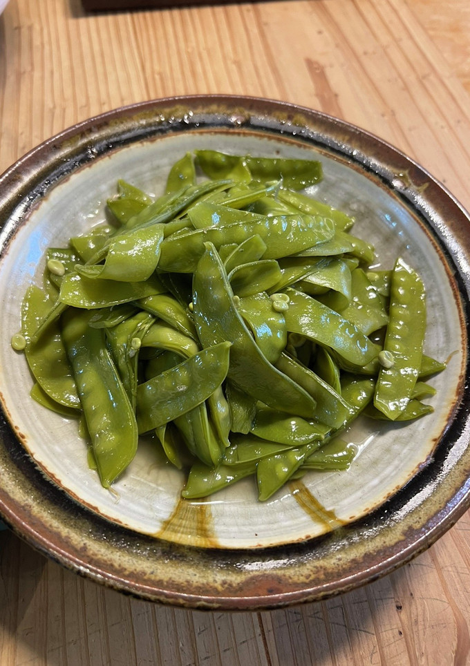 白だしで簡単、サヤエンドウの煮物　大量-レシピのメイン写真
