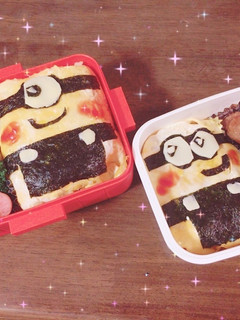 オムそば飯弁当(キャラ弁:ミニオン)-レシピのメイン写真