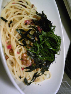 梅と大葉の納豆スパゲッティ☆-レシピのメイン写真