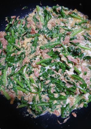 ルッコラのツナ缶卵炒め-レシピのメイン写真