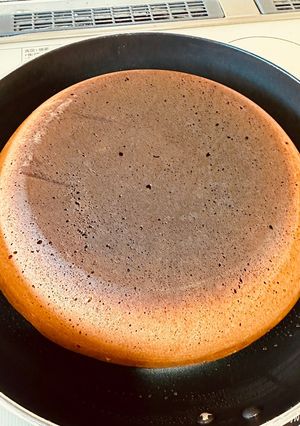 フライパンで！大きなふわふわホットケーキ-レシピのメイン写真