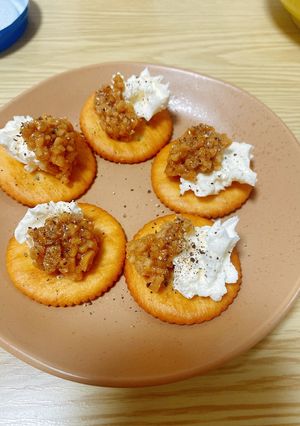 納豆とクリームチーズのカナッペ-レシピのメイン写真
