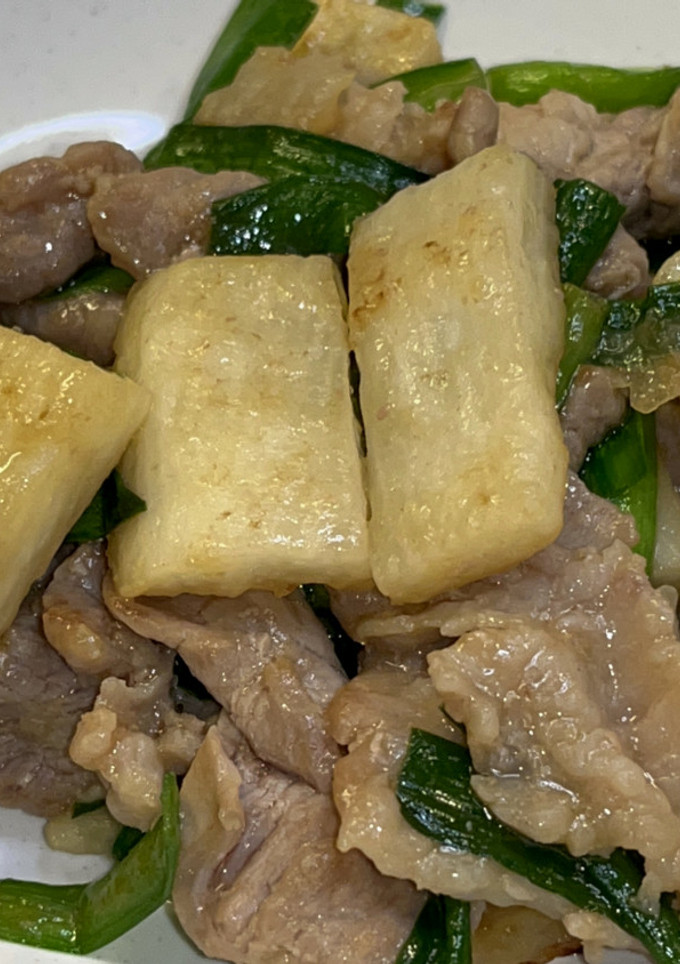 豚肉と長いものしょう油炒め-レシピのメイン写真