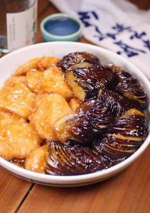 鶏むね肉と茄子の☆涼風みぞれ揚げびたし-レシピのメイン写真