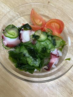 タコ、きゅうり、ワカメの酢の物-レシピのメイン写真