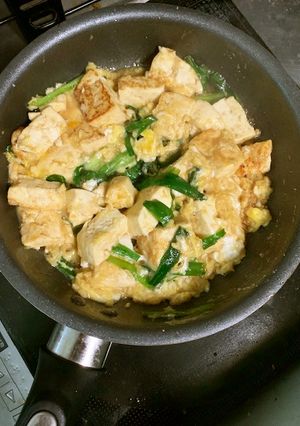 簡単ニラ玉豆腐-レシピのメイン写真