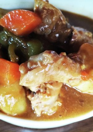 手羽元カレー煮込み風！厨房ばあばぁ！-レシピのメイン写真