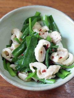 鶏皮とニラのポン酢和え-レシピのメイン写真