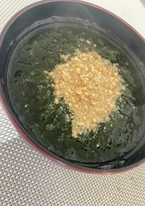 シンプルに昆布出汁にあおさ汁(^.^)-レシピのメイン写真
