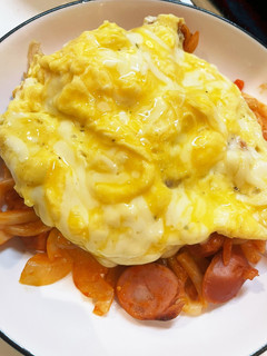 うどんでオムナポリタン-レシピのメイン写真