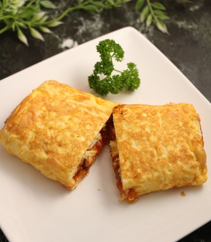 簡単！贅沢ミートオムレツ by だんどり亭 【クックパッド】 簡単