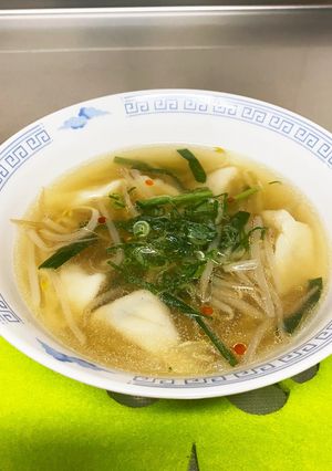 簡単♫水餃子スープ-レシピのメイン写真