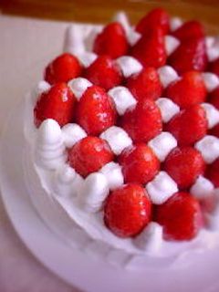 いちごのデコレーションケーキ♥-レシピのメイン写真