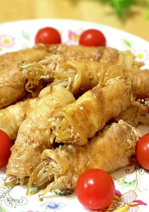 簡単！材料３つ！☆もやしの豚肉巻き☆-レシピのメイン写真