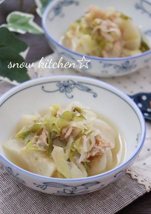 レンジで簡単♪カブとツナの煮浸し-レシピのメイン写真
