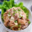 豚こまと油揚げの甘辛煮物