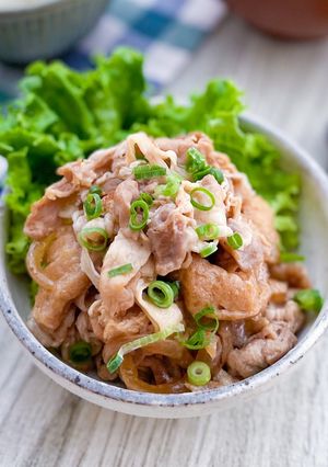 豚こまと油揚げの甘辛煮物-レシピのメイン写真