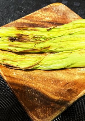 皮付きヤングコーンをトリュフ塩で-レシピのメイン写真