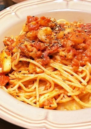 シーフードクリームパスタ-レシピのメイン写真